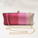 Price 20.23
 USD - Weight 420g Gradient Rhinestone Women's Dinner Clutch Shoulder Bag