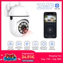 Ease Life APP Wireless 1080P HD Indoor/Outdoor WiFi Security Camera, Color Night Vision, 2-Way Audio, 360° Black Y108