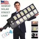 504LED uitra-Bright Solar Street lght Wide Angle Motion Sensor, RemoteControl,Energy-Efflcient, Waterproof 4300mah